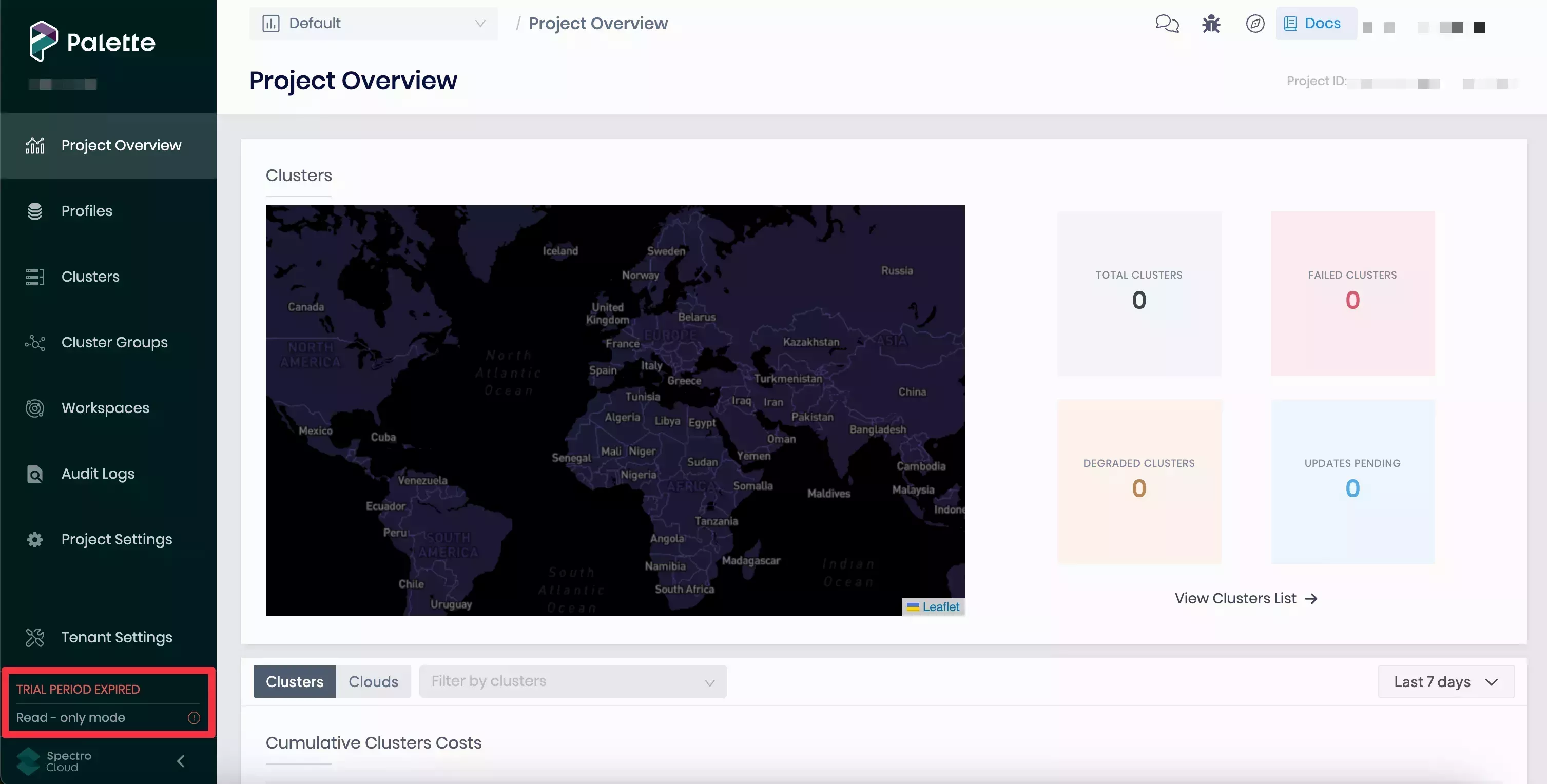 License status of expired on the left main menu